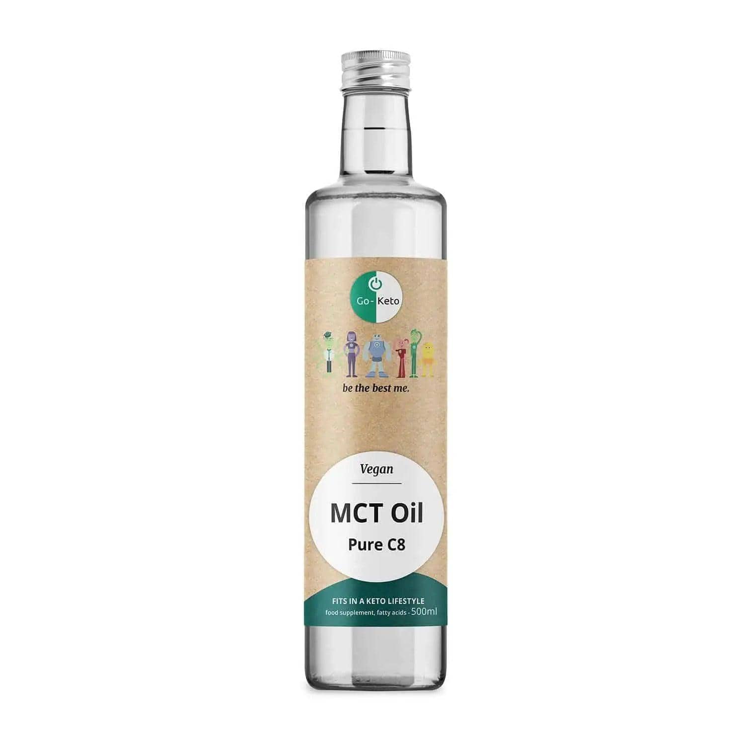 Go-Keto Bio MCT Oil Coconut Pure C8 Go-Keto 500ml P-GK-BIO-C8-693 Vital20