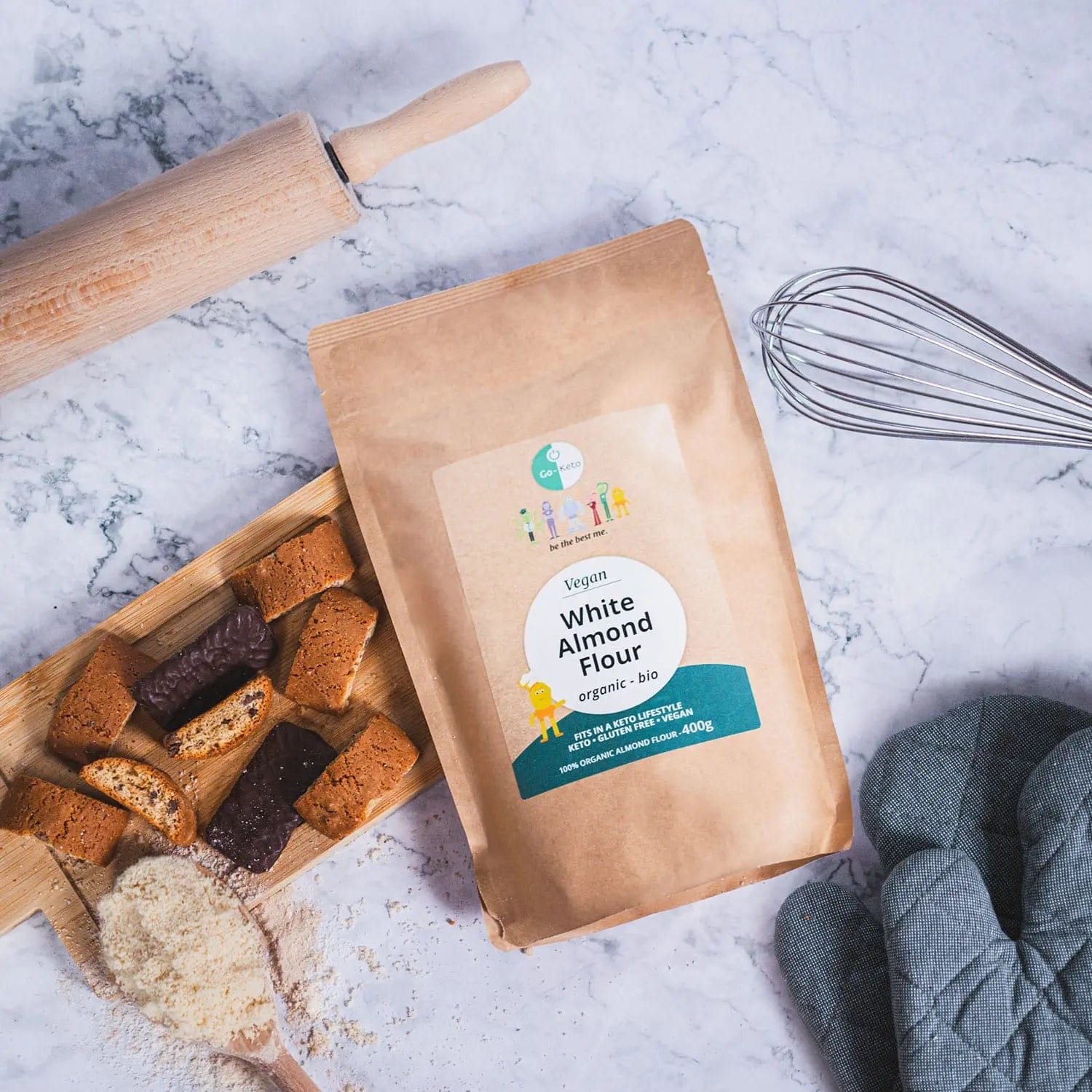 Go-Keto Bio White Almond Flour Go-Keto 400g P-GKAF-39 Vital20