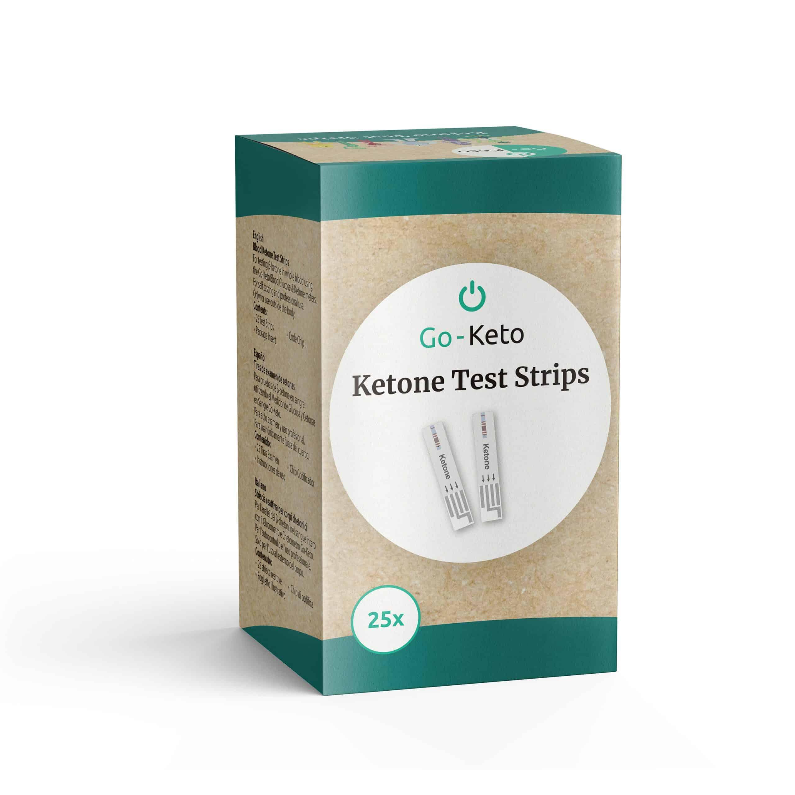 Go-Keto Blood Ketone Test Strip Go-Keto x25 P-GKKT-25 Vital20