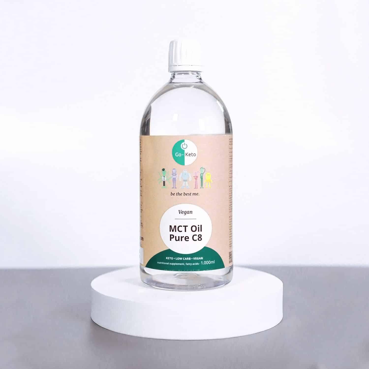 Go-Keto MCT Oil Coconut Pure C8 Go-Keto 1000ml P-GK-1000C8 Vital20