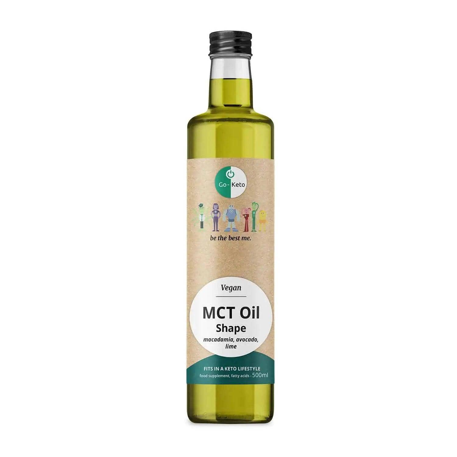 Go-Keto MCT Oil Shape Lemon Macadamia Avocado Go-Keto 500ml P-GK-SHP-716 Vital20