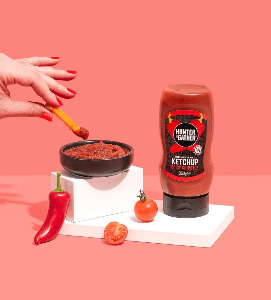 Hunter & Gather Unsweetened Spicy Chipotle Ketchup Hunter & Gather 350g 00900038 Vital20