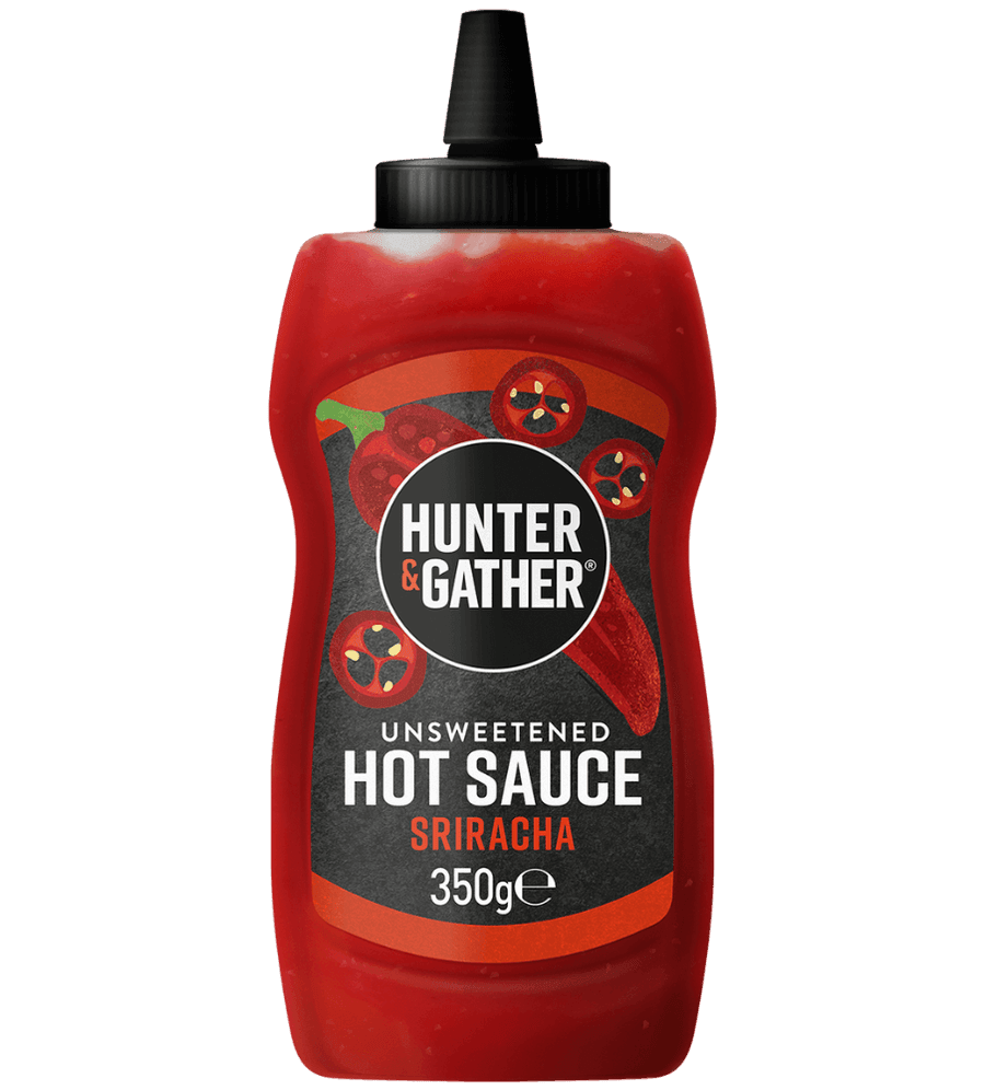 Hunter & Gather Unsweetened Sriracha Hot Hunter & Gather 350g 00900040 Vital20