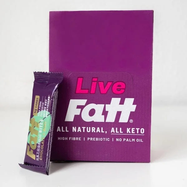 Keto Bites Chocolate Mint Live Fatt 35g x16 live fatt Snacks 01900027