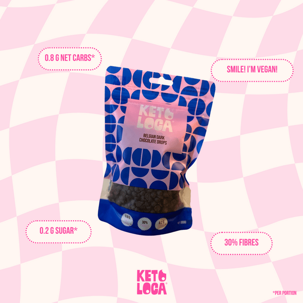Keto Loca Belgian Chocolate Drops 70% Dark Keto-Loca 300g 02800004 Vital20