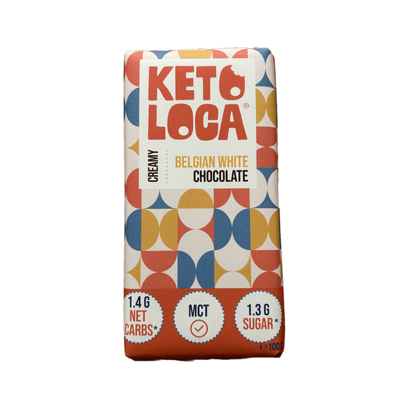 Keto Loca Belgian Chocolate White Keto-Loca 100g 02800003 Vital20