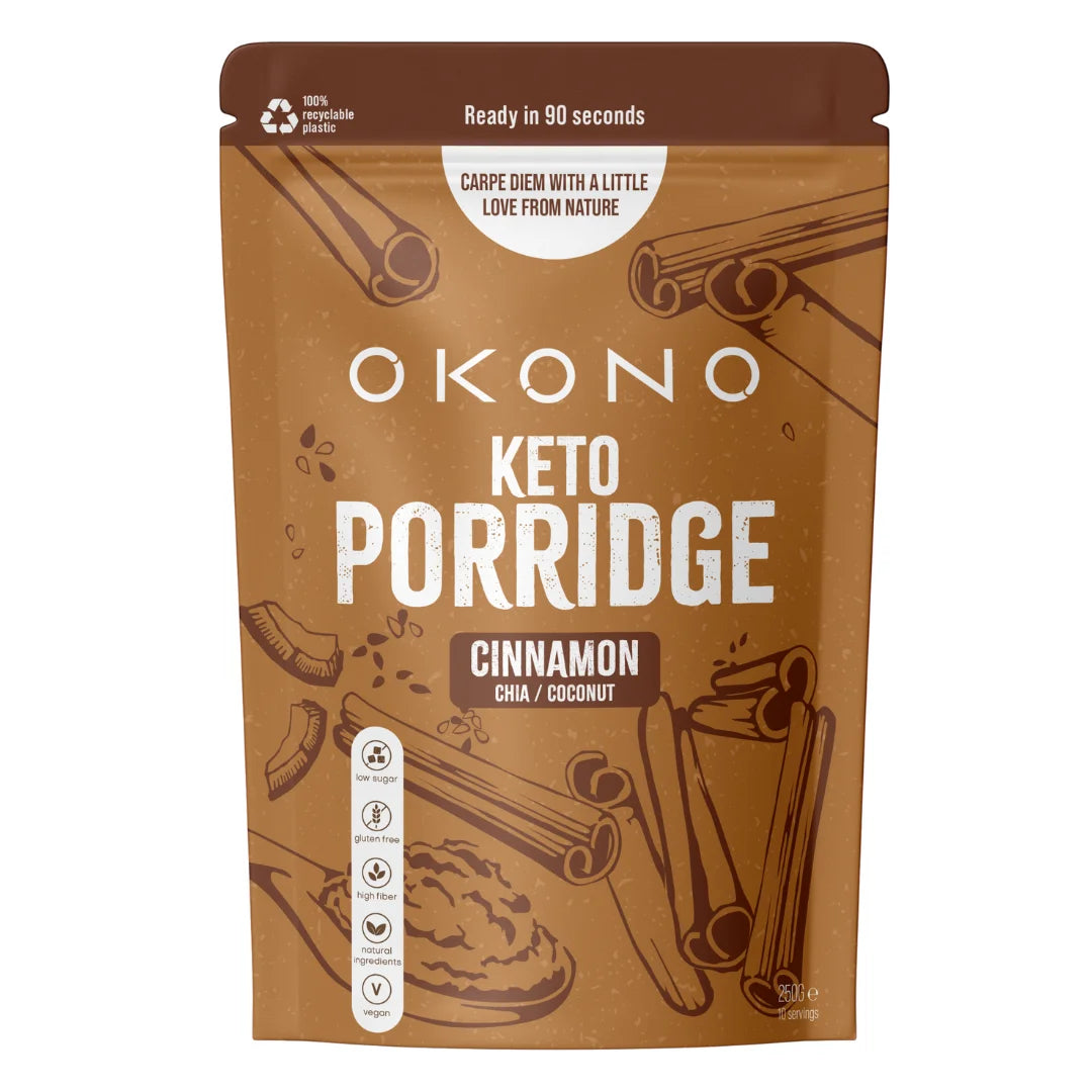 Keto Porridge Cinnamon OKONO 250g x10 OKONO 03000042