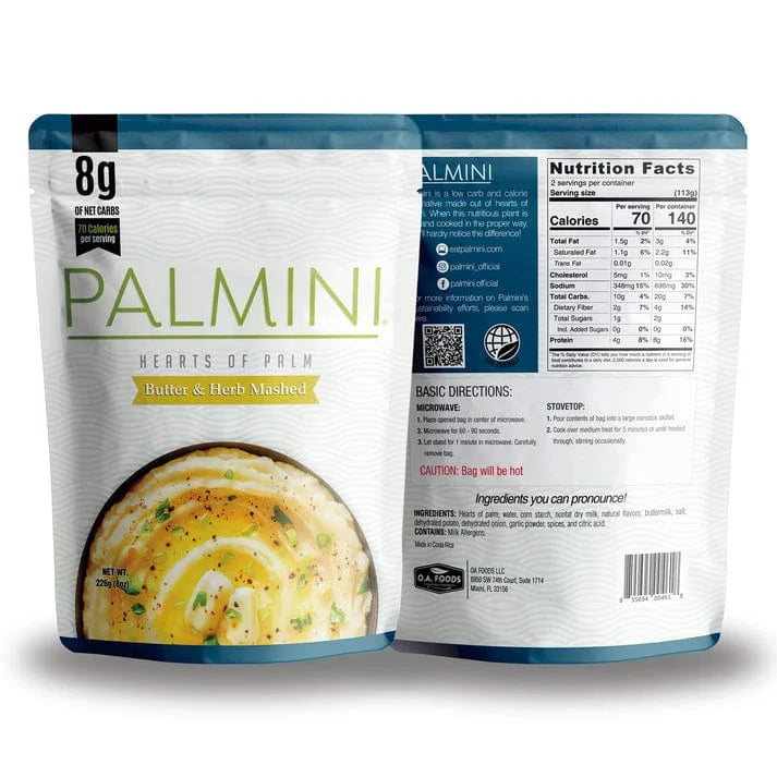Low Carb Mashed Butter & Herb Palmini 226g palmini  04300008