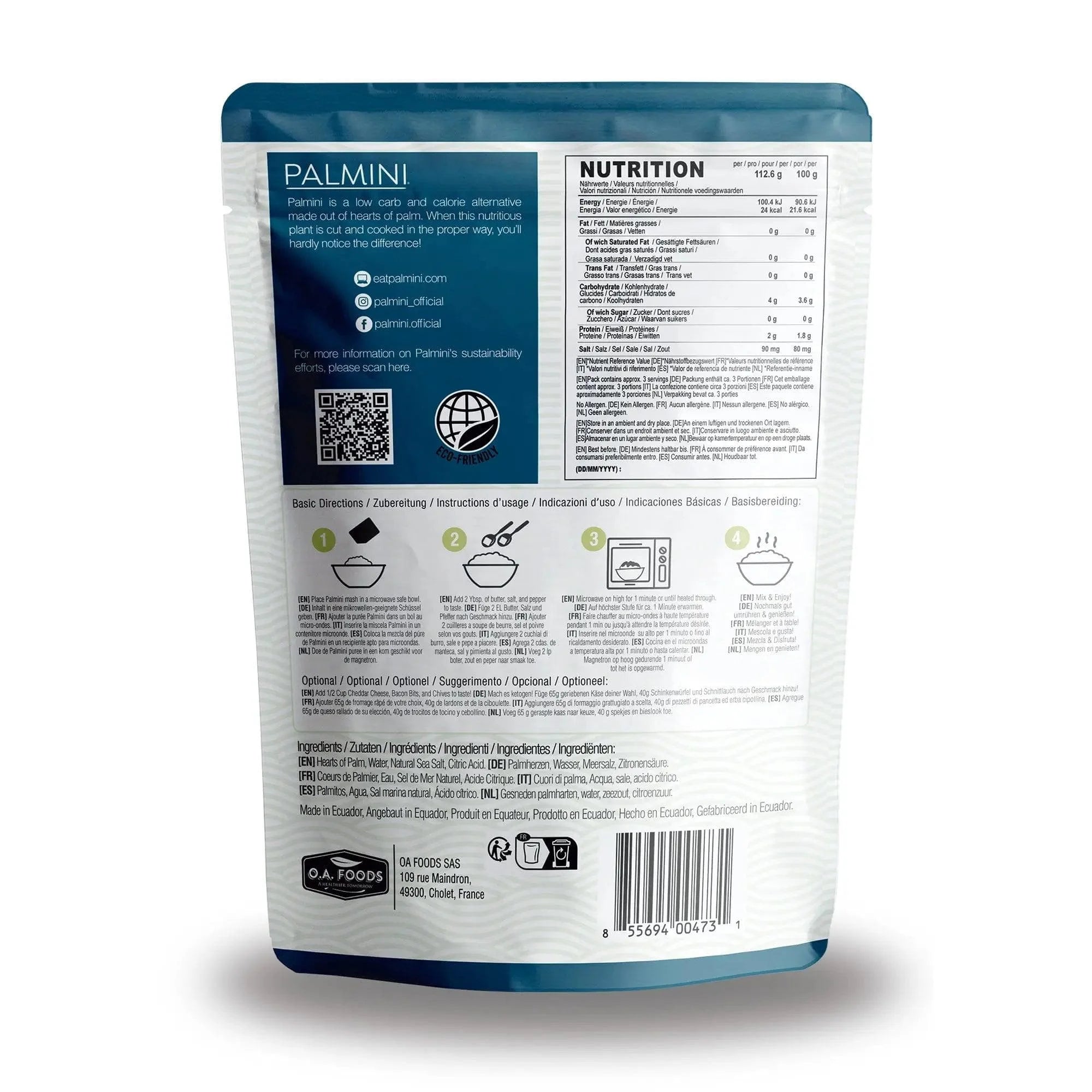 Low Carb Mashed Palmini 338g palmini  04300005