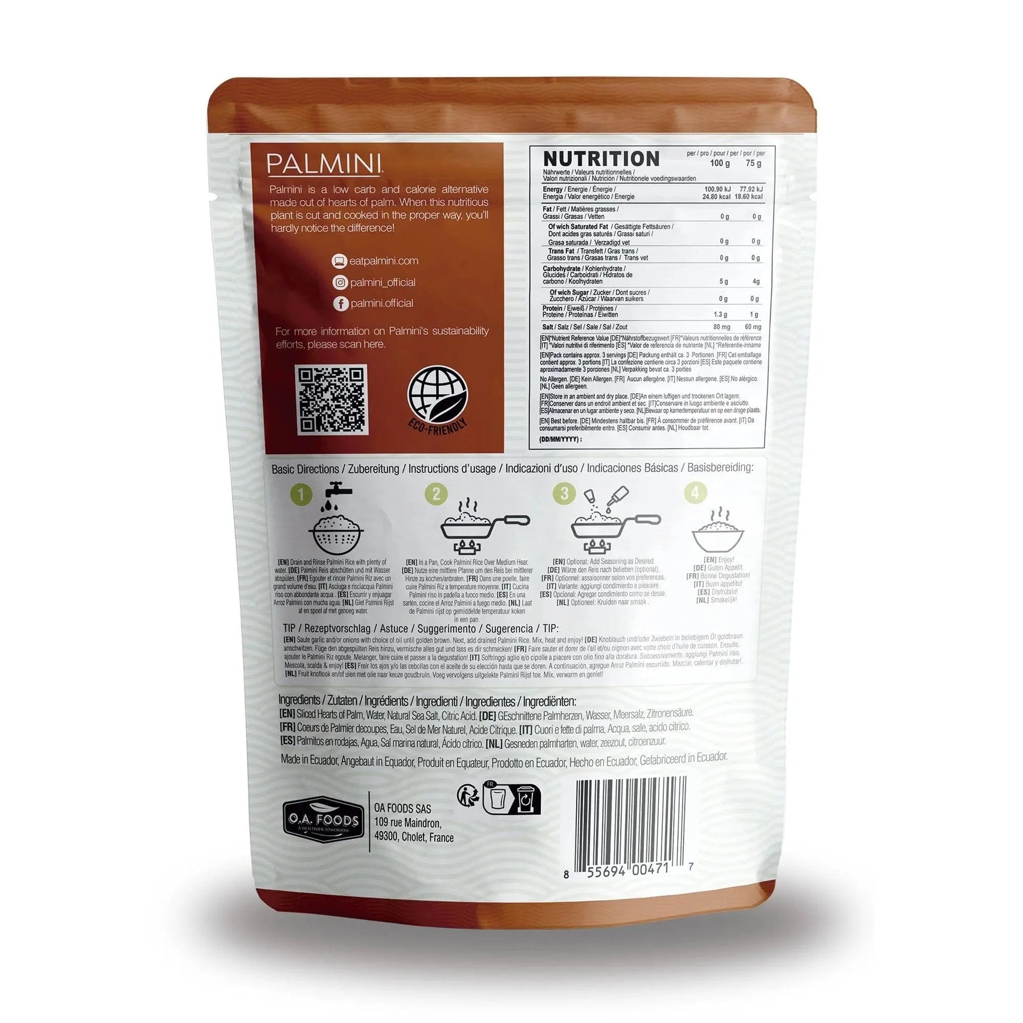 Low Carb Rice Palmini 338g x6 palmini  04300014