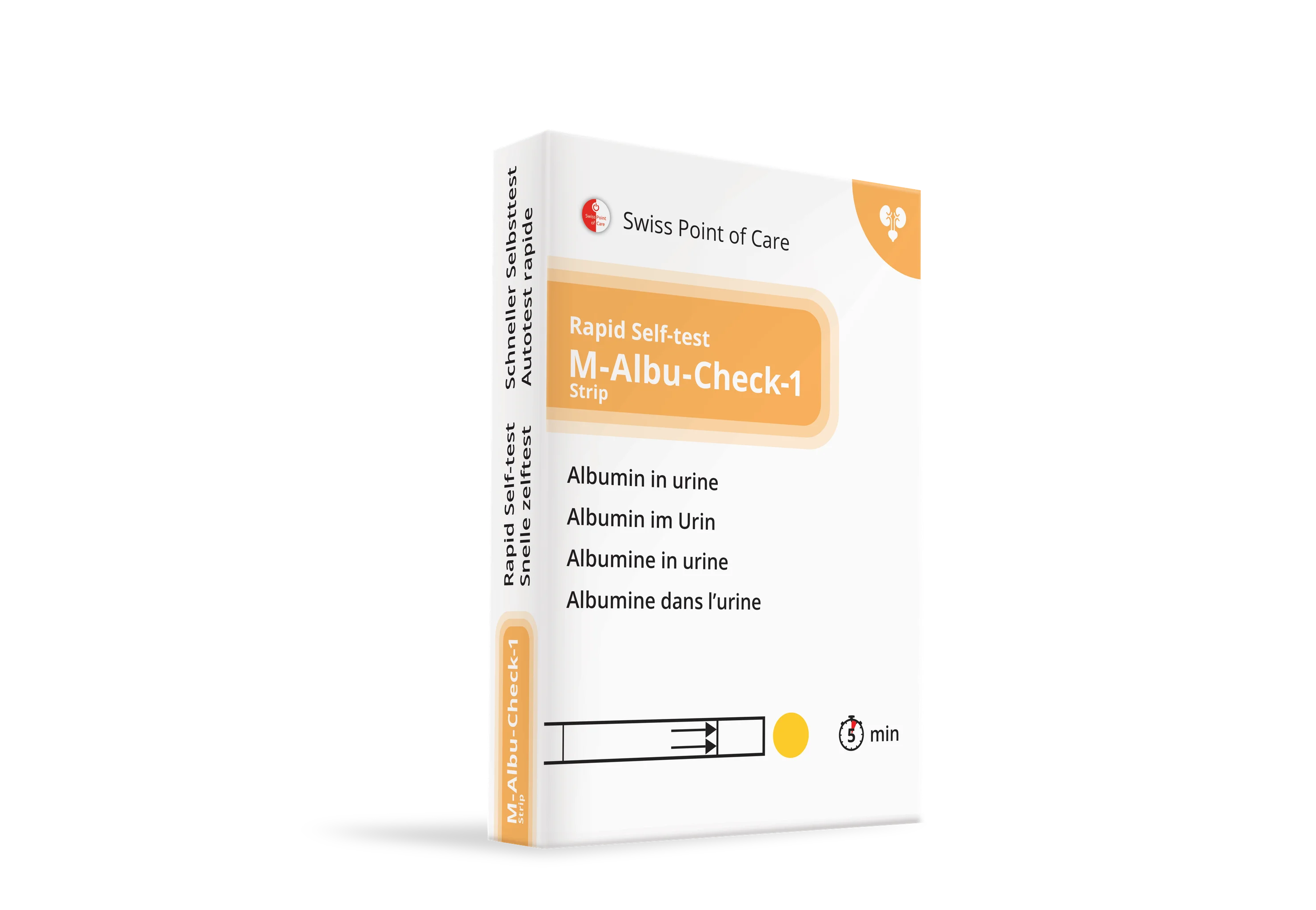 M-Albu-Check-1 Strip® Swiss Point of Care Swiss Point of Care P-ST-ALB-26