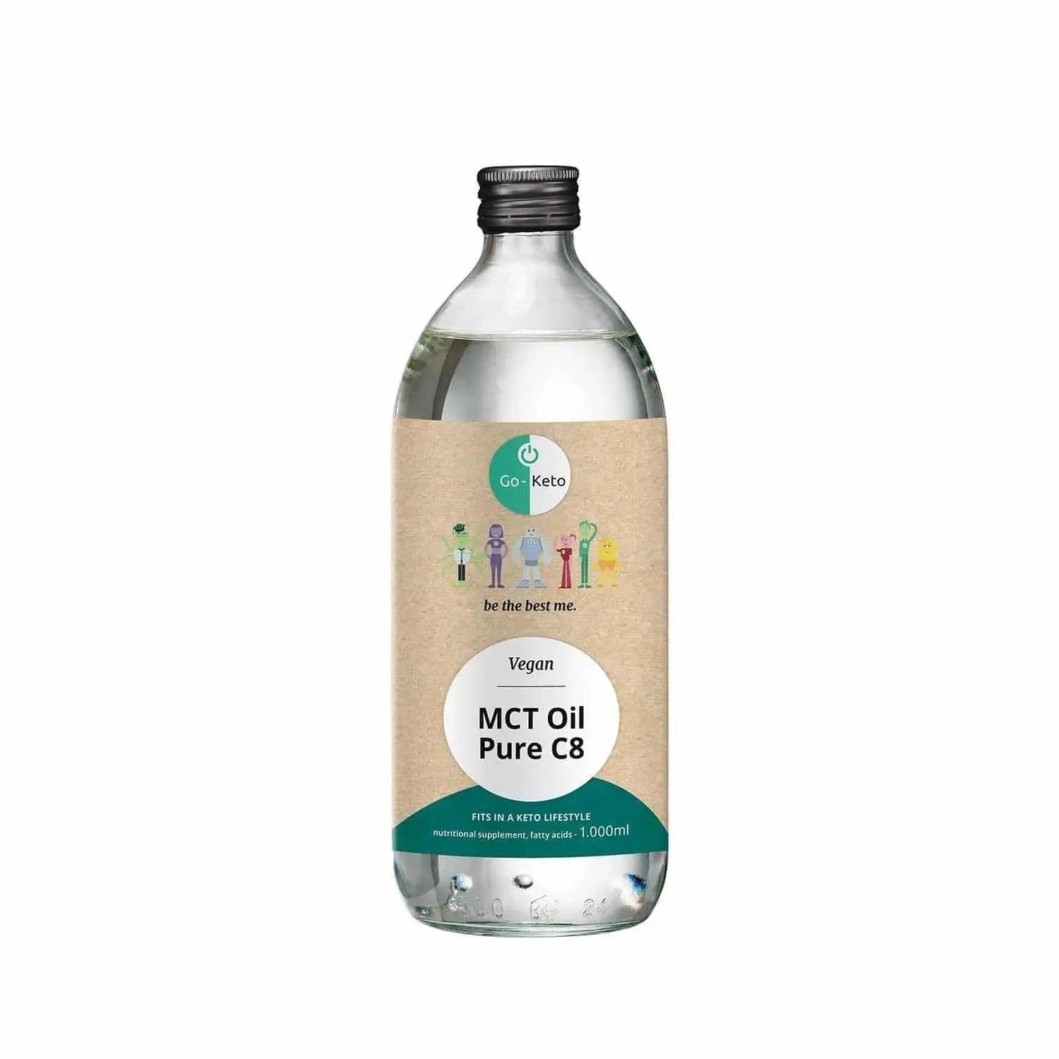 MCT Öl Kokosnuss Pure C8 Go-Keto 1000ml – product overview