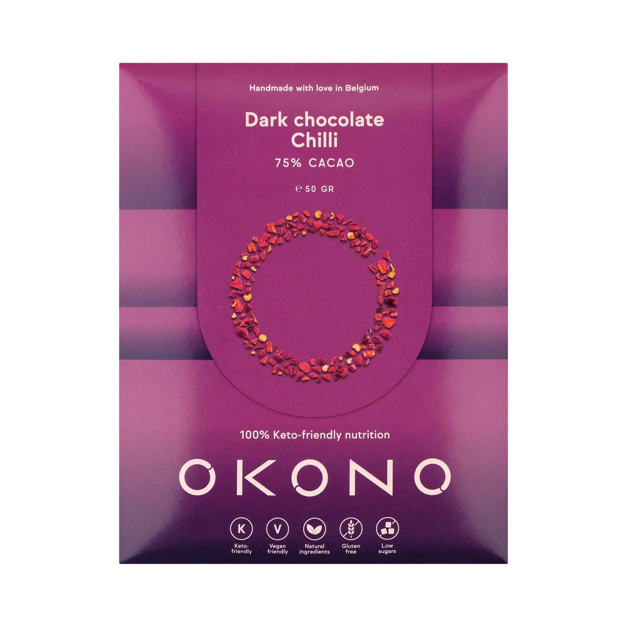 OKONO Vegan Dark Chocolate Chili OKONO 50g 03000002 Vital20