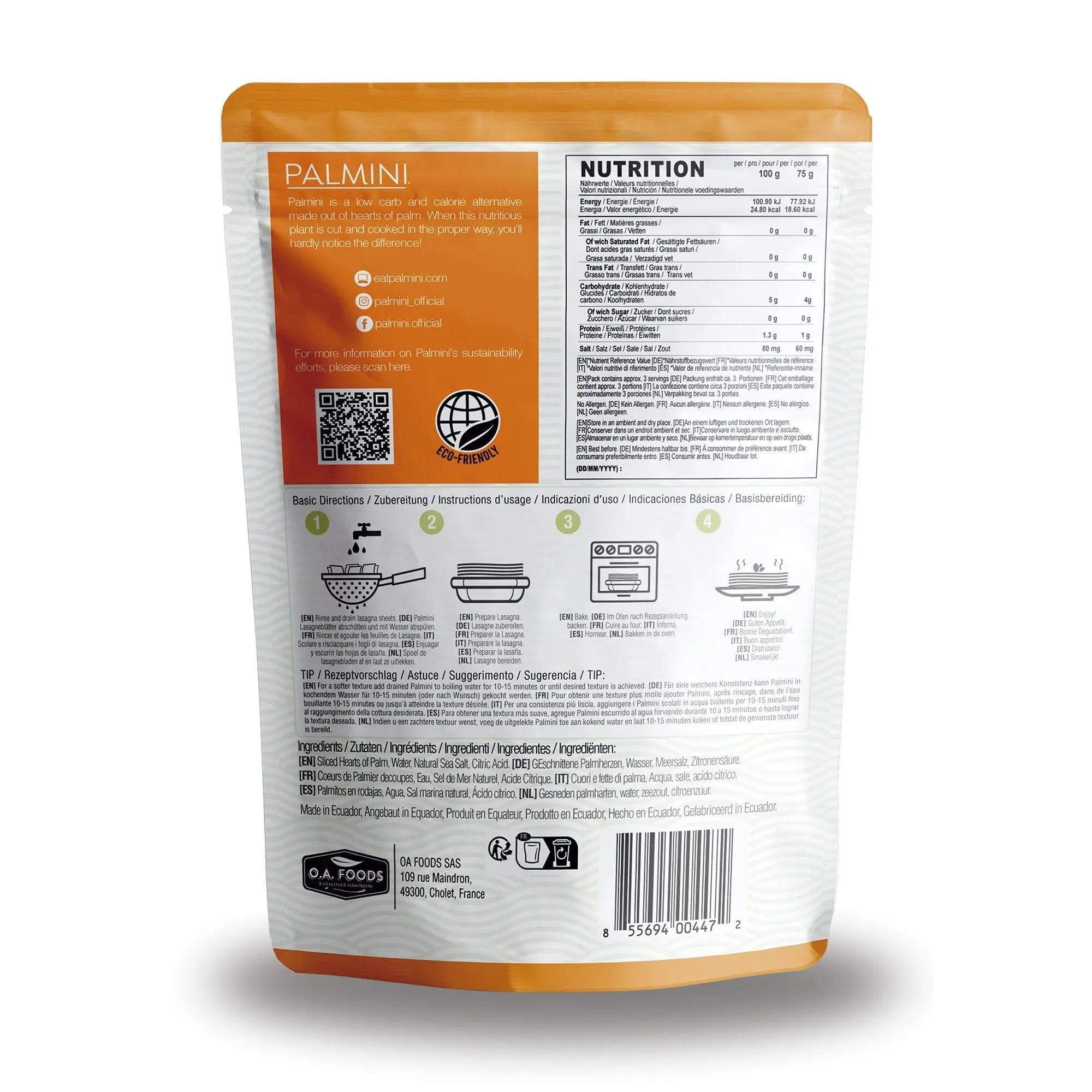 Palmini Low Carb Lasagna Palmini 338g 04300003 Vital20