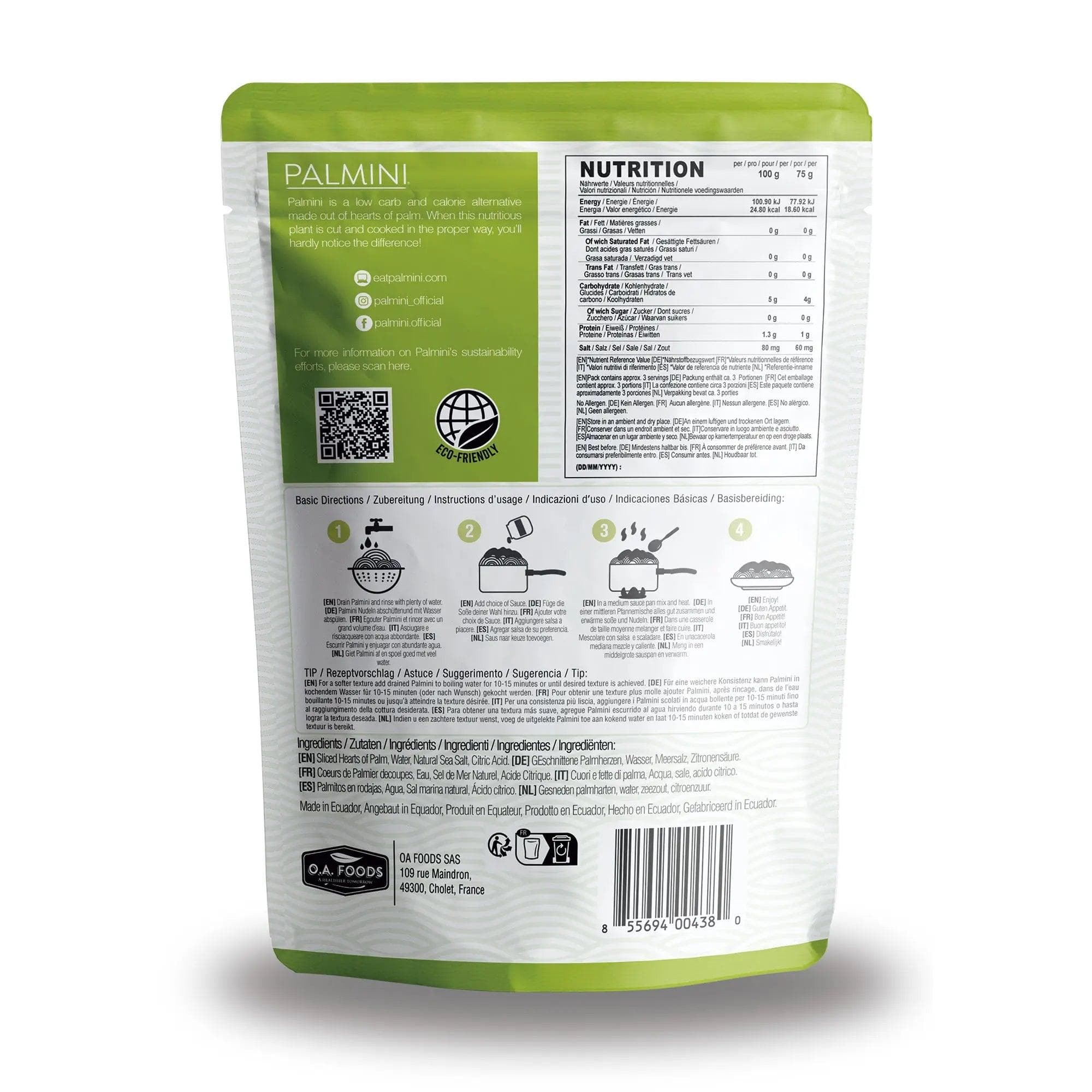 Palmini Low Carb Linguine Palmini 338g 04300001 Vital20