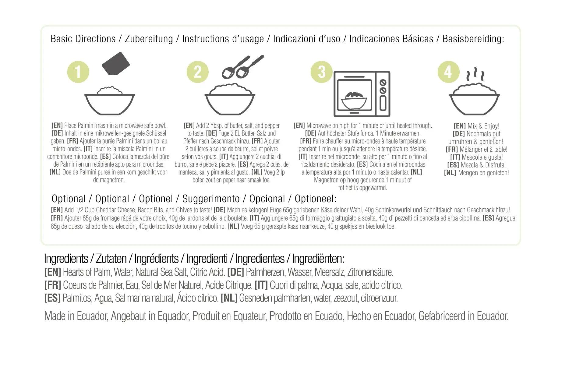 Palmini Low Carb Mashed Palmini 338g 04300005 Vital20