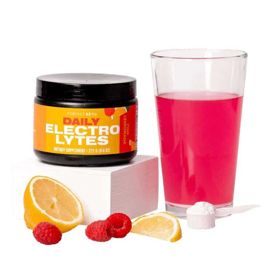 perfect keto Daily Electrolyte Powder Pink Lemonade Perfect Keto 272g P-PKEL-PL03 Vital20