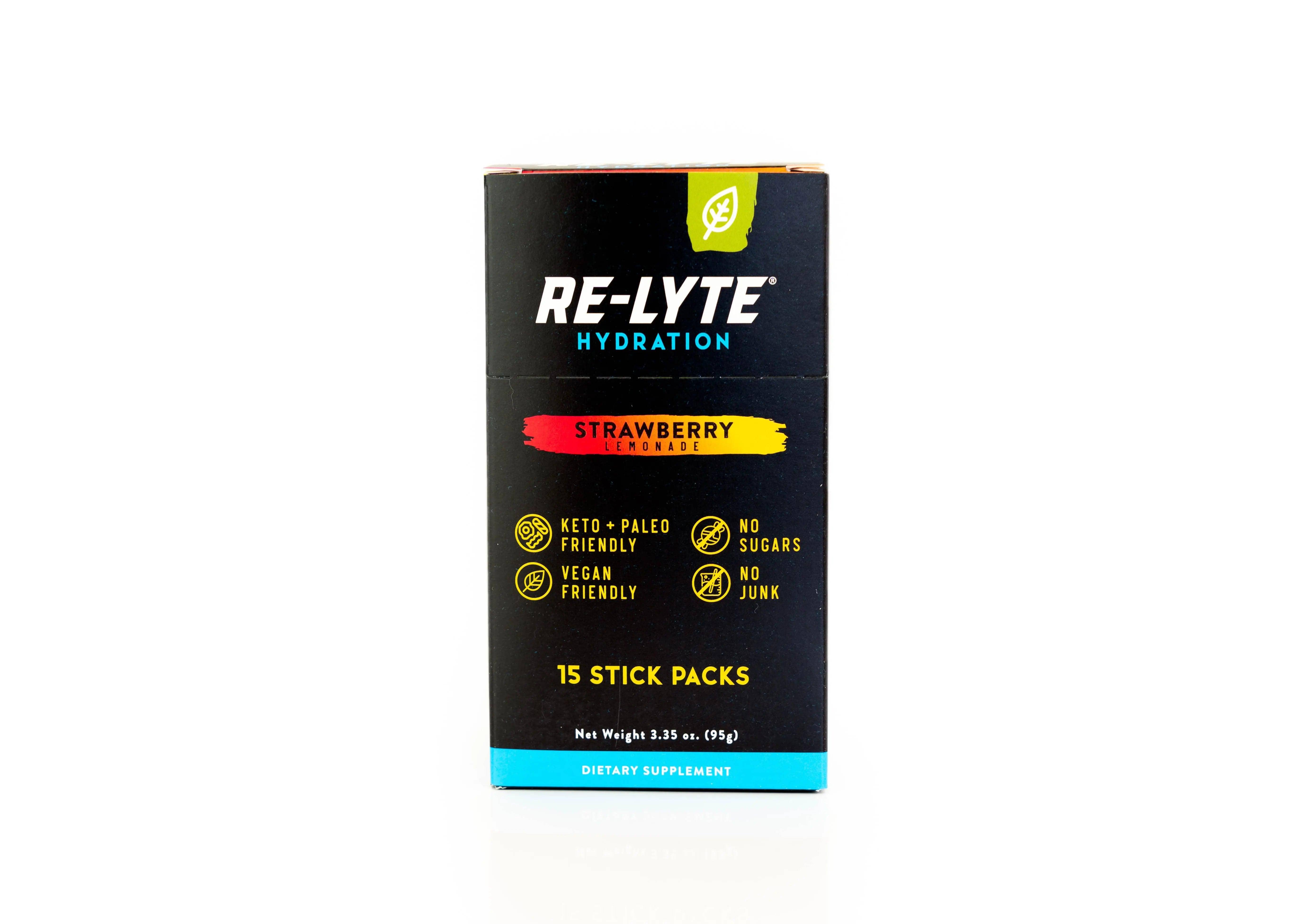 Re-Lyte Electrolyte Hydration Drink Mix Strawberry Lemonade x15 sticks 03400043 Vital20