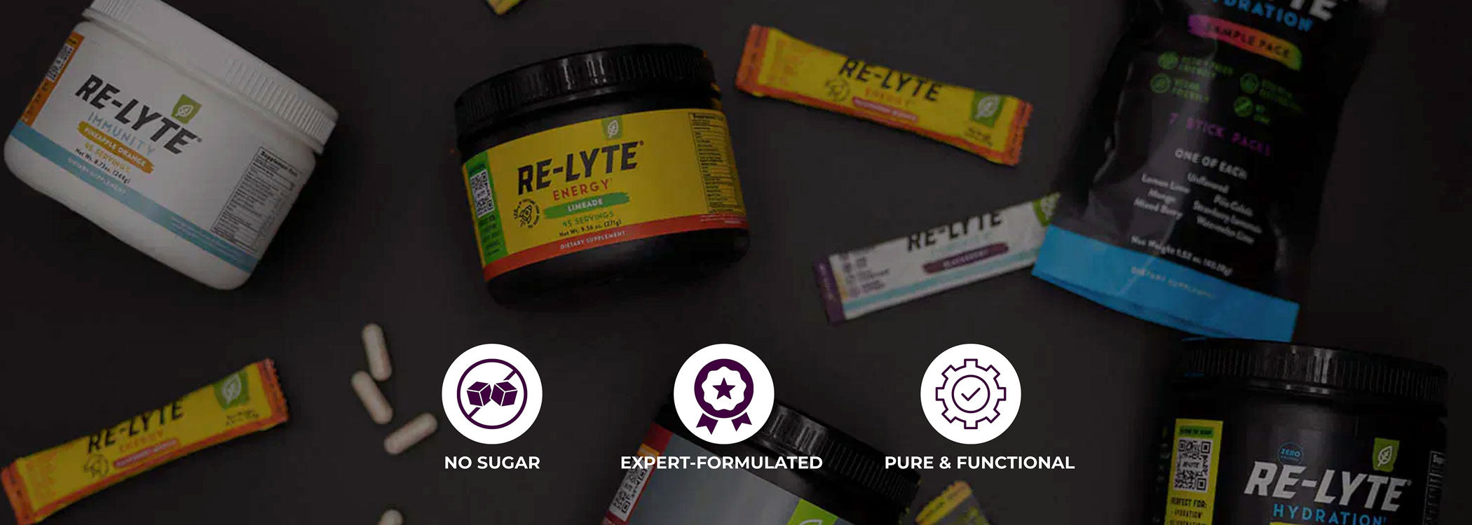 Redmond Re-Lyte premium electrolyte products with Real Salt for clean hydration, energy, and immunity support