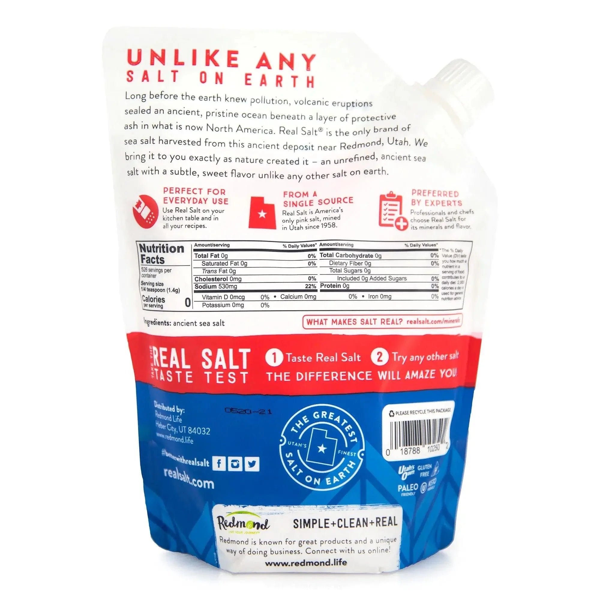 Real Salt Fine Pouch 454g real salt  03400020