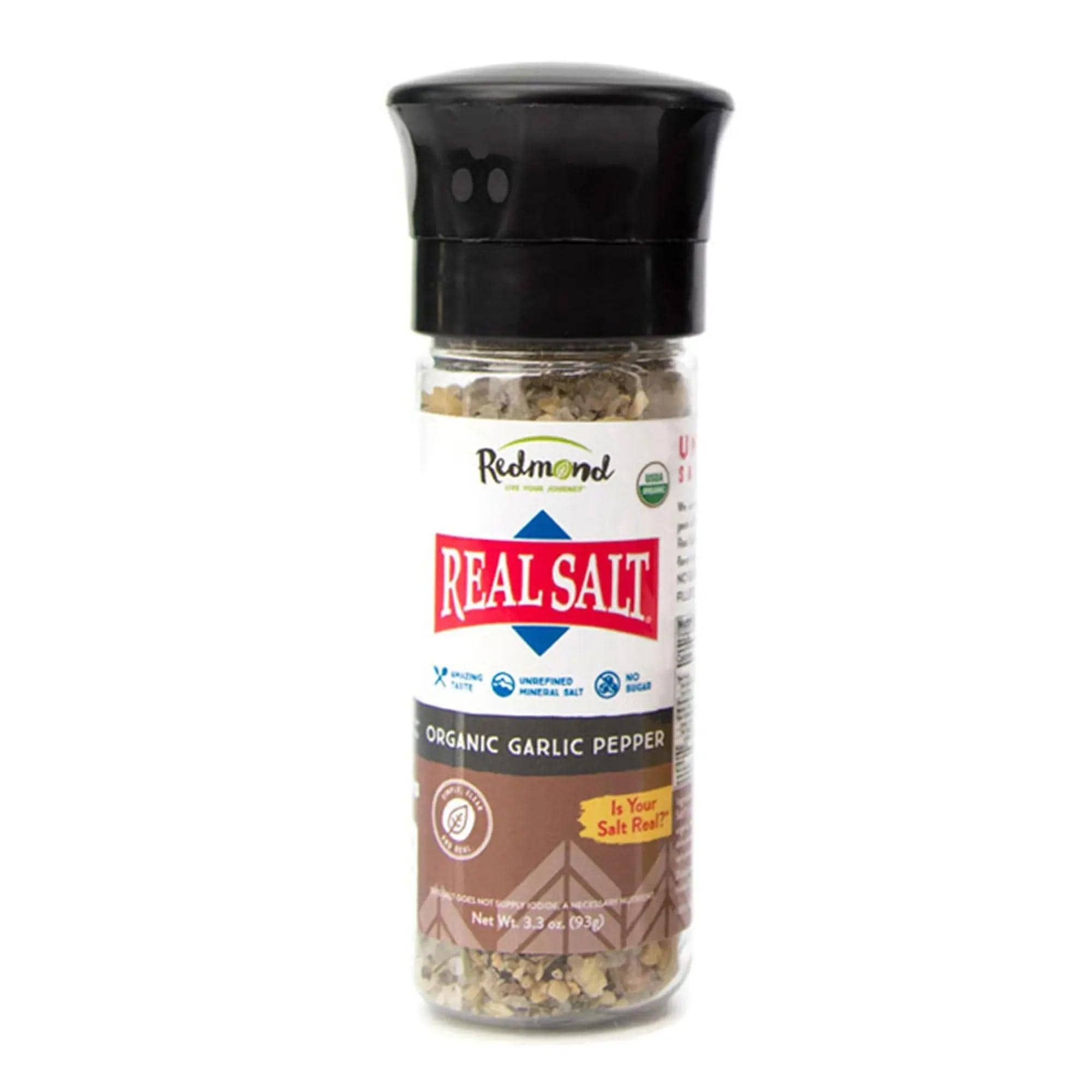 Real Salt Garlic Pepper Grinder Real Salt 93g 03400003 Vital20