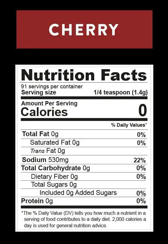 Real Salt Smoked Cherry Shaker 156g 03400029 Vital20