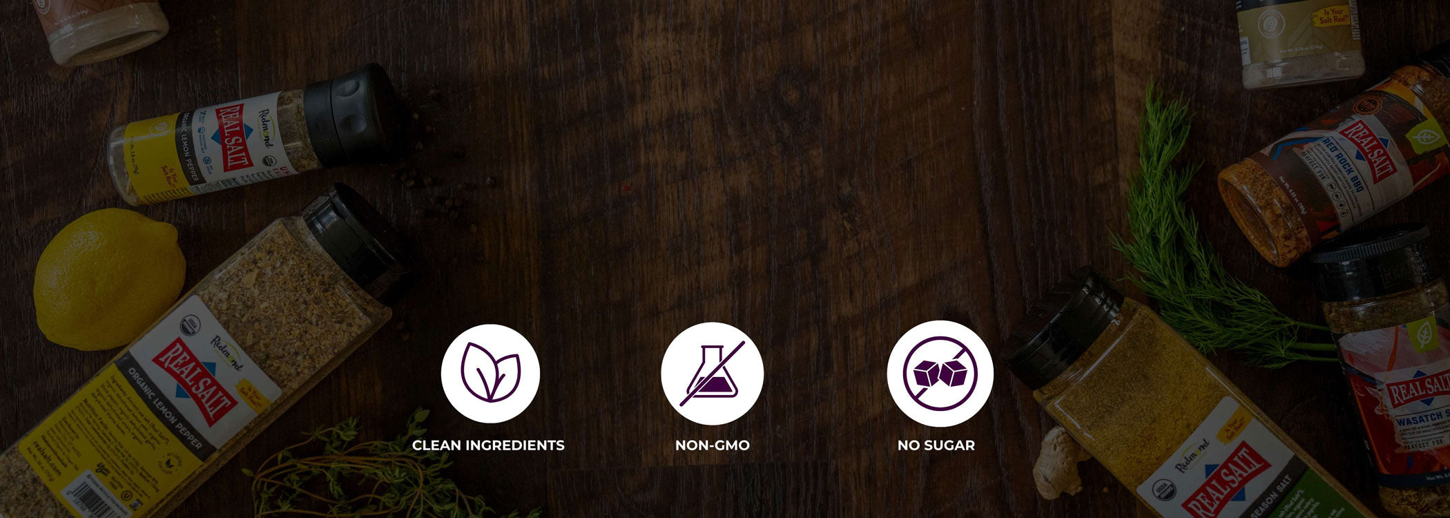 Redmond Real Salt Organic Seasonings – clean, non-GMO, sugar-free cooking essentials