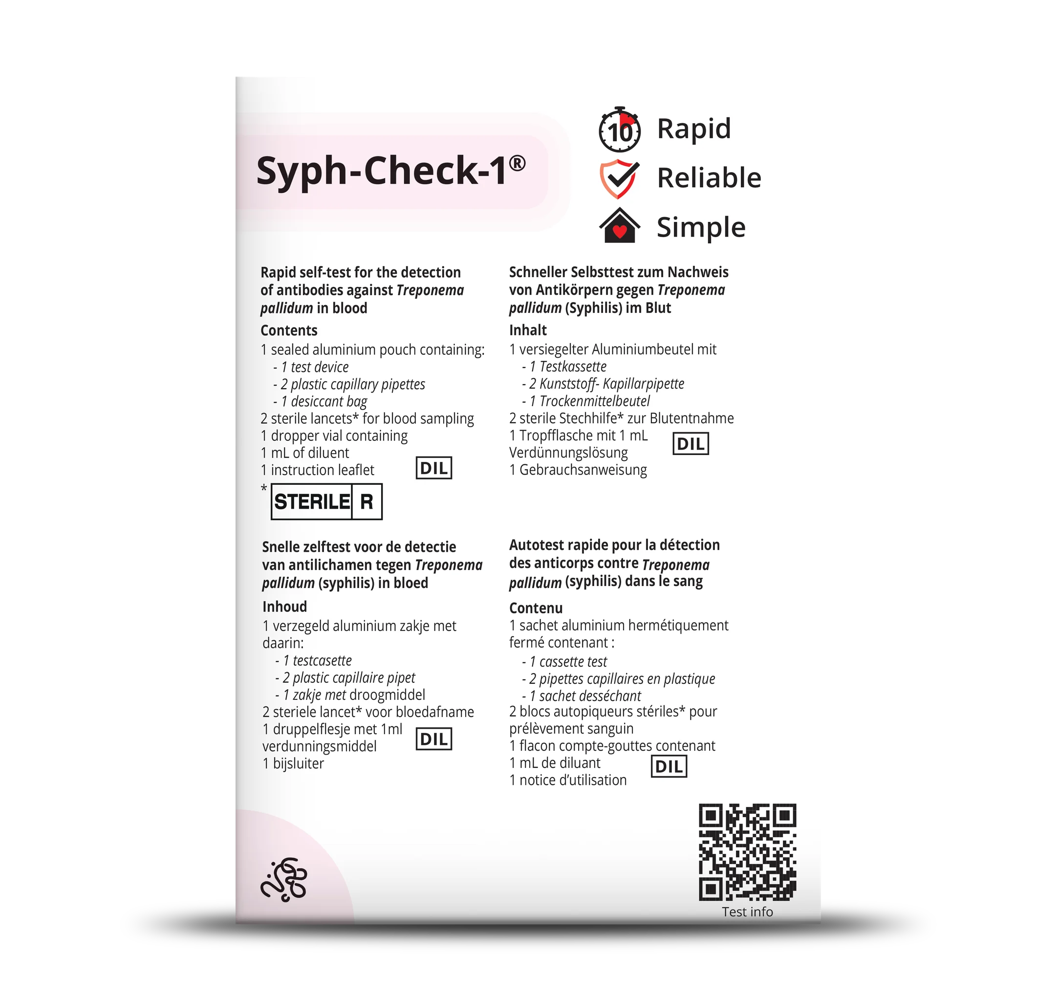 SYPH-CHECK-1® Swiss Point of Care Swiss Point of Care P-ST-SYP-74
